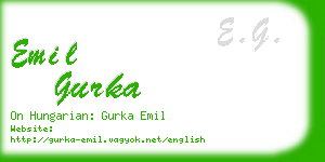 emil gurka business card